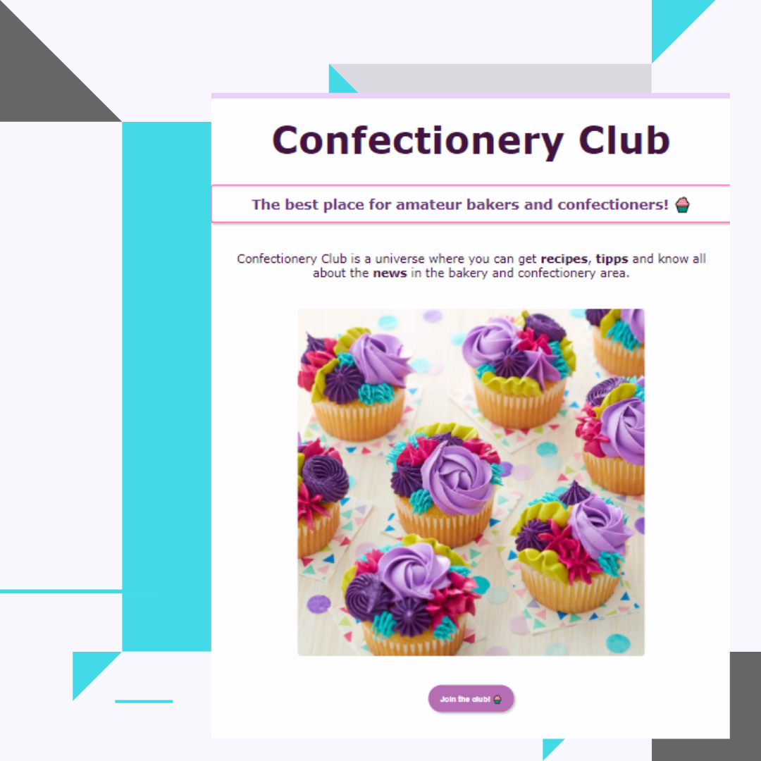 Confectionery Club Project preview